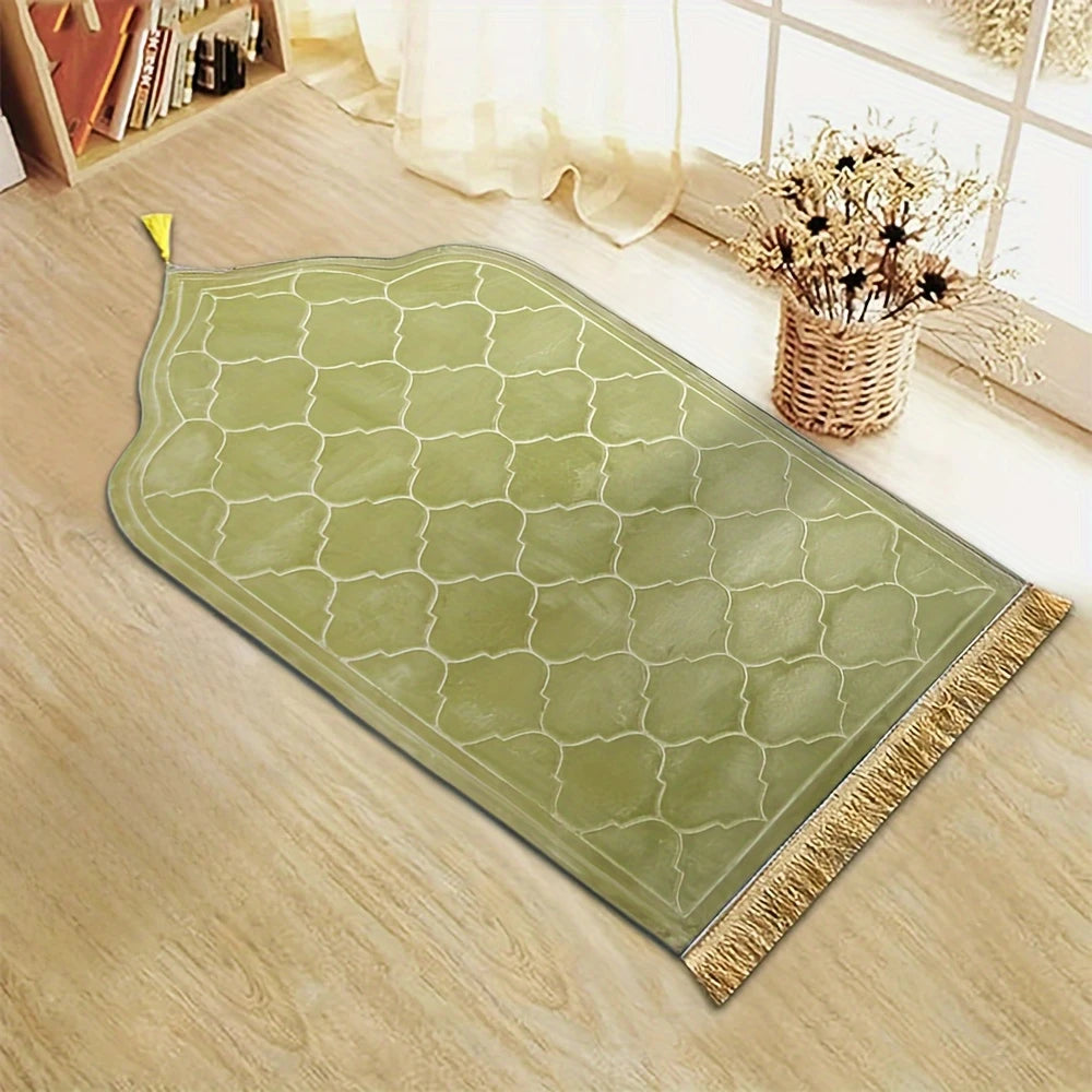 Vert Émeraude – Tapis de prière au style apaisant